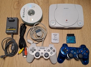 PsOne KONSOLA PS1  scph-102 2 pady pamięć gry