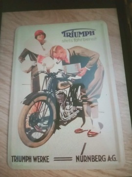 Tabliczka reklamowa Triumph .