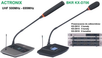 Mikrofon bezprzewodowy pulpitowy BKR KX-D706