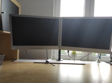 Monitor NEC 22 cale 2 sztuki + uchwyt do biurka 