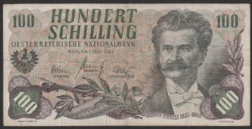 Austria 100 schilling 1960 - Johann Strauss