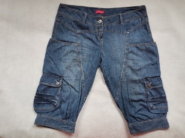 LOVE LABEL Spodnie rybaczki damskie JEANS rozm. 42