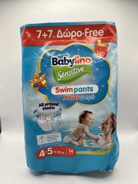 Babylino Sensitive SwimPants Pieluchomajtki do kąpieli 4-5 (9-15kg) 14 szt.