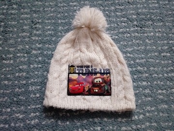 Disney Pixar Cars czapka zimowa z pomponem 52-54