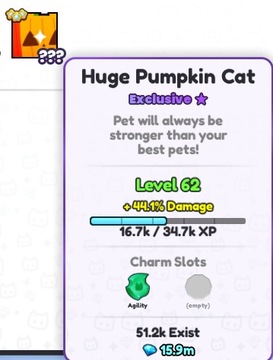 Huge Pumpkin Cat | Pet Simulator 99