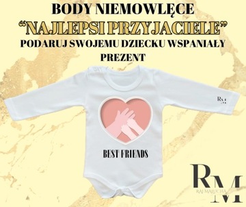 BODY niemowlęce - Personalizowane "BEST FRIENDS"