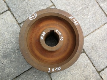 Koło pasowe 160 mm pas 3 x 10mm 38mm 