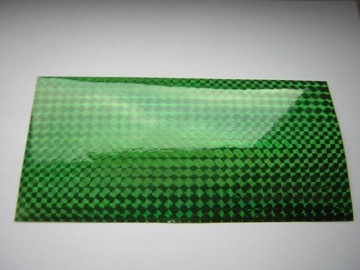 Naklejki holograficzne zielone na przynęty 10x20cm