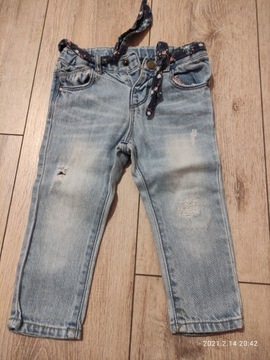 Spodnie jeansowe   9-12mies zara