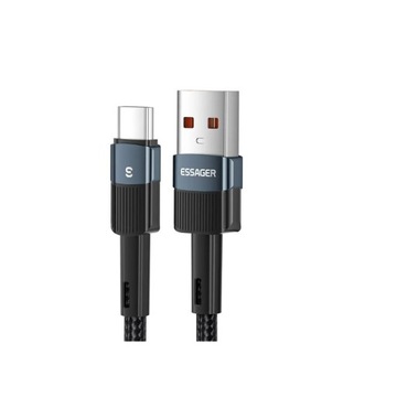 Kabel Ładowania 2m USB-C do USB 66W QC - Niebieski