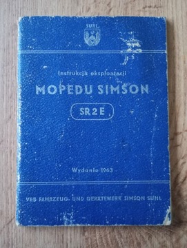 Książka Instrukcja eksploatacji do Mopedu Simson 