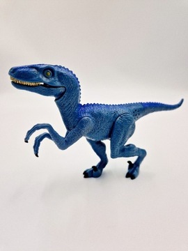 Velociraptor niebieski interaktywny dinozaur ryczy