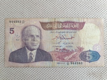Tunezja 5 Dinars   