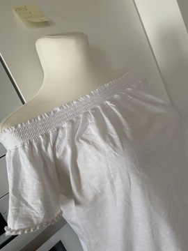 Bluzka damska typ CARMEN XXL 44 46 bawełna biała