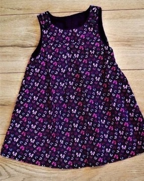 H&M fioletowa sukienka dla dziewczynki 92cm