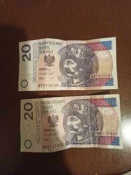 pełnowartościowy banknot 20zł