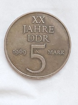 121 Niemcy - NRD 5 marek, 1969