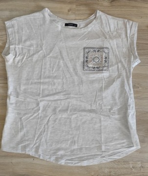 T-shirt koszulka jasny szary Reserved XL