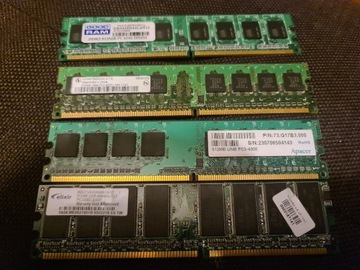 Pamięci RAM DDR i DDR2, 512MB