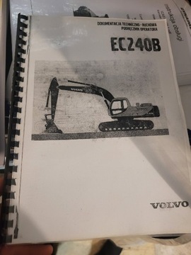 Volvo ec240 koparka gąsienicowa instrukcja dtr 