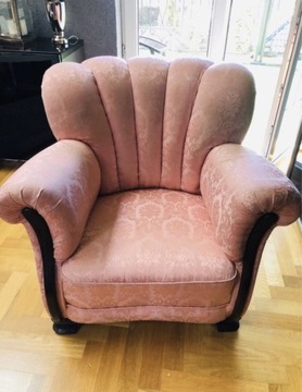 Fotel vintage muszelka