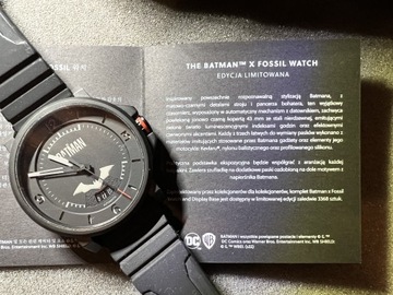 Kolekcjonerski zegarek Fossil x Batman - automat