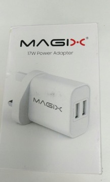 Magix 2xusb 17W ładowarka sieciowa angielska