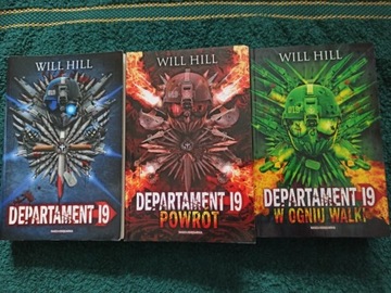 Zestaw 3 książek Will Hill Departament 19