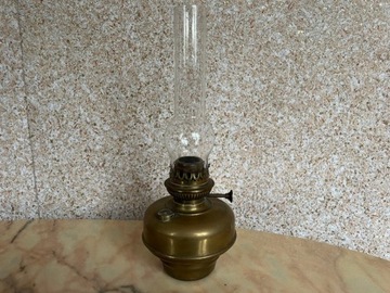 Lampa Naftowa Mosiężna L&B Marque Deposee A10