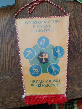 Proporczyk PRL Urząd Miejski w Pruszkowie lata 70