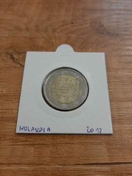 2 euro Holandia 2012, 10 lat euro.