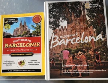 Barcelona, 2 ksiazki przewodniki turystyczne