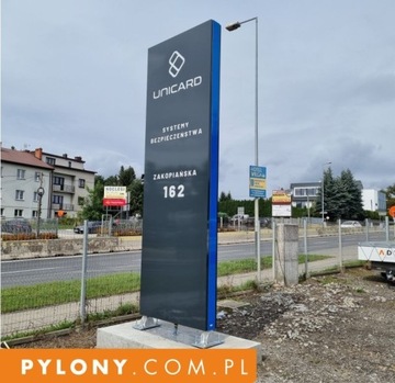 Pylon świetlny H=3m baner LED Kraków PRODUCENT