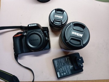 Prawie Nowy Nikon D3500 + 2 Obiektywy + Akcesoria!