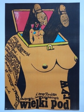 Wielki podryw polski plakat, Romuald Socha, 1978 
