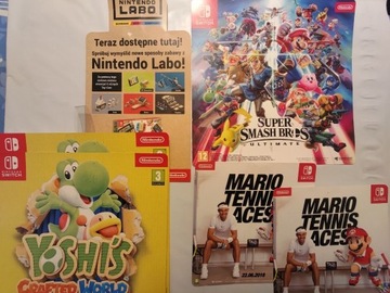 Super Smash Bros, Yoshi, Labo, Mario Tennis