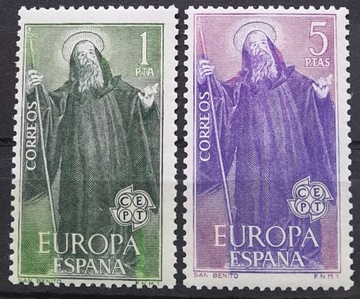 Hiszpania 1965 Mi 1565-1566** Europa CEPT