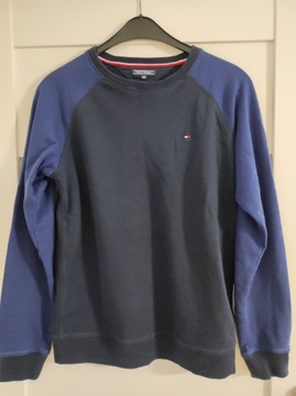 Tommy Hilfiger fajna niebieska bluza sweter M