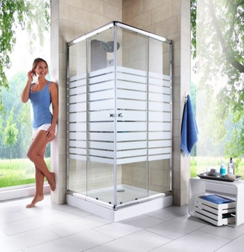 Prysznic narożny kabina prysznicowa regulowana 80-90CM NOWA!