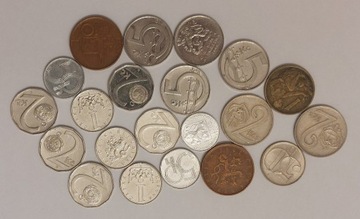 Zestaw monet Czechy, Czechosłowacja