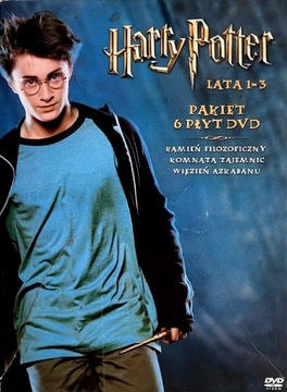 Zestaw DVD Harry Potter lata 1-3 stan BDB 