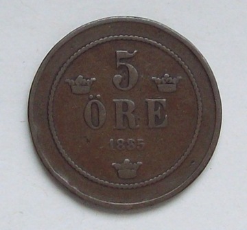 5 ore 1885 Szwecja