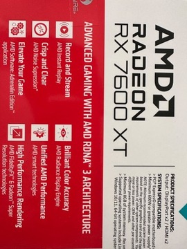 Karta graficzna AMD Radeon RX7600tx plus 32GB RAM 