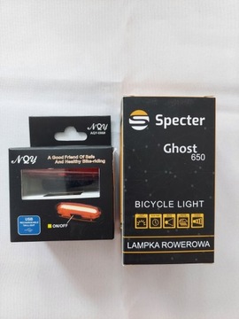 Zestaw oświetleniowy rowerowy Specter Ghost 650.