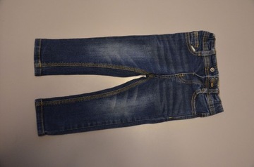 spodnie jeans, granatowe, 86 cm