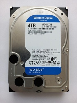 Dysk 4TB WD40EZAZ SATA 3,5" 5400RPM prawie nowy