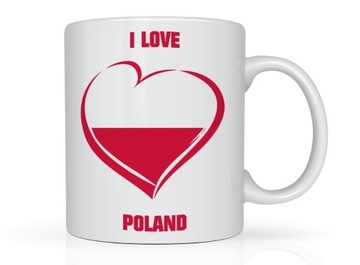 Kubek patriotyczny I love Poland