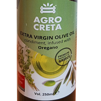 Grecka Oliwa z oliwek z oregano 250ml Crete 