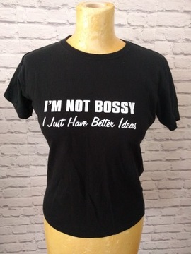 T-shirt damski S/M/L Girlboss śmieszny szefowa 