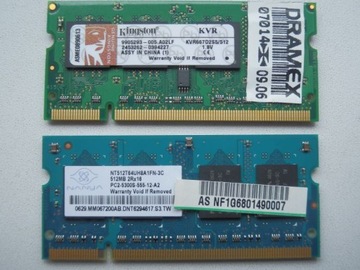 Pamięć RAM DDR2 2x512MB 2Rx16 PC2-5300s-555-12